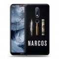 Дизайнерский пластиковый чехол для Nokia 6.1 Plus Нарко