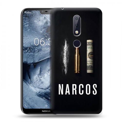 Дизайнерский пластиковый чехол для Nokia 6.1 Plus Нарко