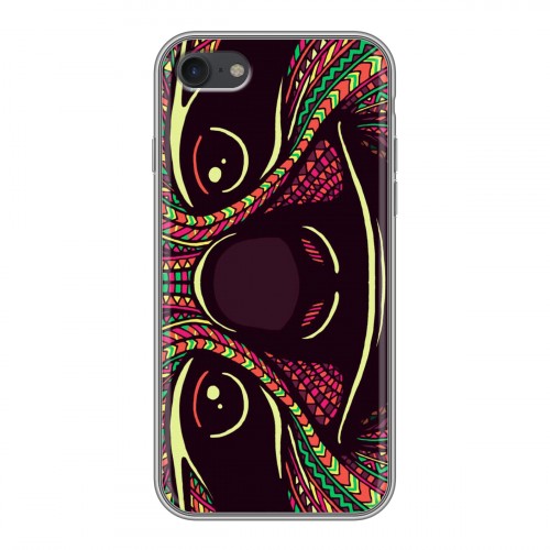 Дизайнерский силиконовый чехол для Iphone 7 Животные ацтеков