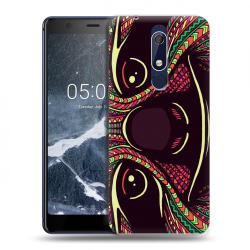 Дизайнерский пластиковый чехол для Nokia 5.1 Животные ацтеков