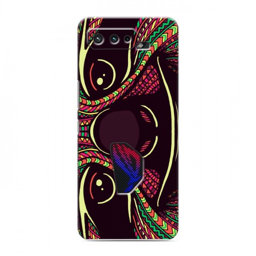 Дизайнерский силиконовый чехол для ASUS ROG Phone 5 Животные ацтеков