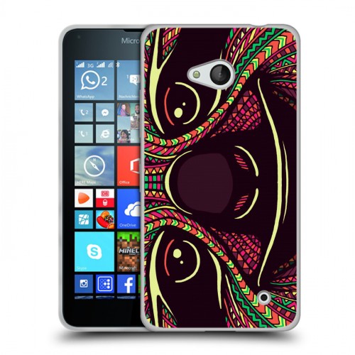 Дизайнерский силиконовый чехол для Microsoft Lumia 640 Животные ацтеков