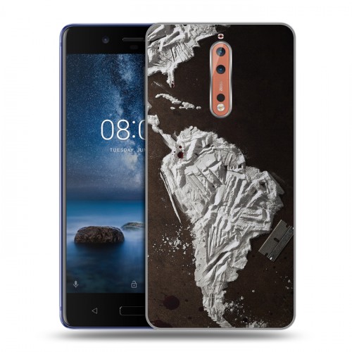 Дизайнерский пластиковый чехол для Nokia 8 Нарко