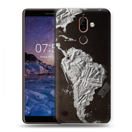 Дизайнерский пластиковый чехол для Nokia 7 Plus Нарко