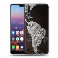 Дизайнерский силиконовый с усиленными углами чехол для Huawei P20 Pro Нарко