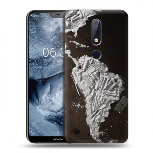 Дизайнерский пластиковый чехол для Nokia 6.1 Plus Нарко