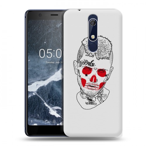 Дизайнерский пластиковый чехол для Nokia 5.1  Lil Peep