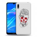 Дизайнерский пластиковый чехол для Huawei Y6 (2019)  Lil Peep