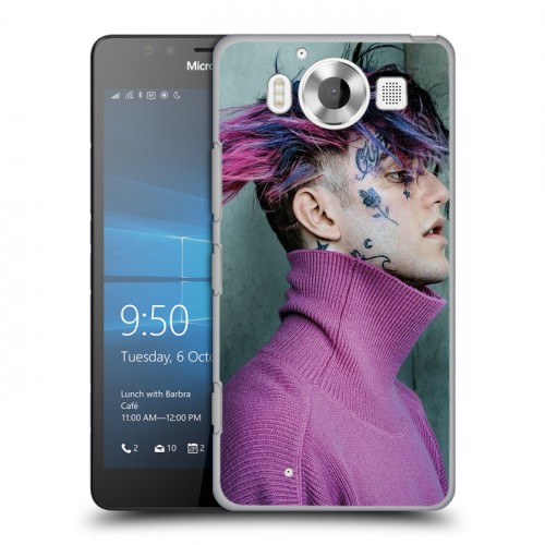 Дизайнерский пластиковый чехол для Microsoft Lumia 950  Lil Peep