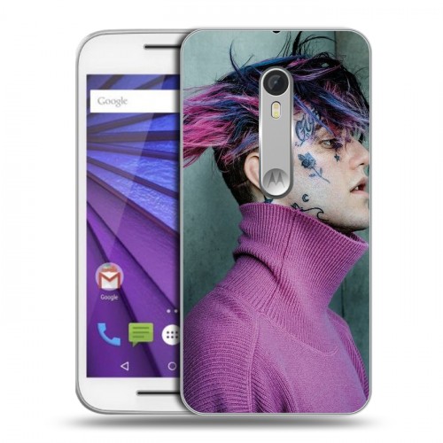 Дизайнерский пластиковый чехол для Lenovo Moto G  Lil Peep