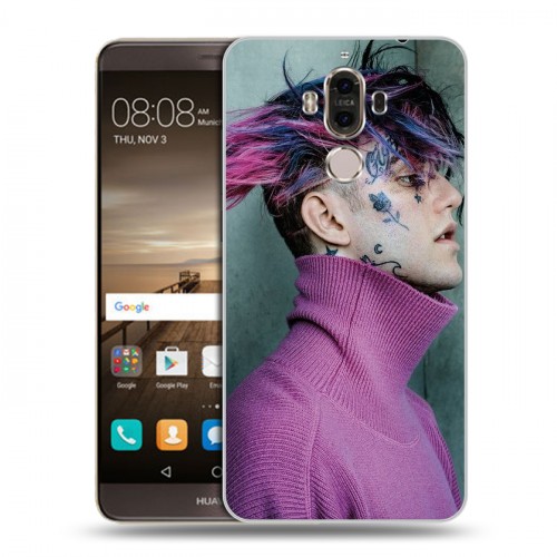 Дизайнерский пластиковый чехол для Huawei Mate 9  Lil Peep