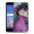 Дизайнерский пластиковый чехол для Huawei Y3 (2017)  Lil Peep