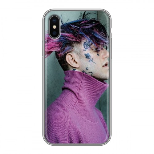 Дизайнерский силиконовый чехол для Iphone x10  Lil Peep