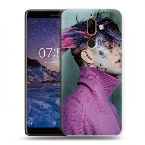 Дизайнерский пластиковый чехол для Nokia 7 Plus  Lil Peep