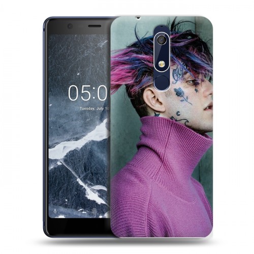 Дизайнерский пластиковый чехол для Nokia 5.1  Lil Peep