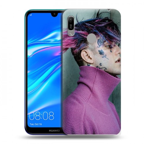 Дизайнерский пластиковый чехол для Huawei Y6 (2019)  Lil Peep