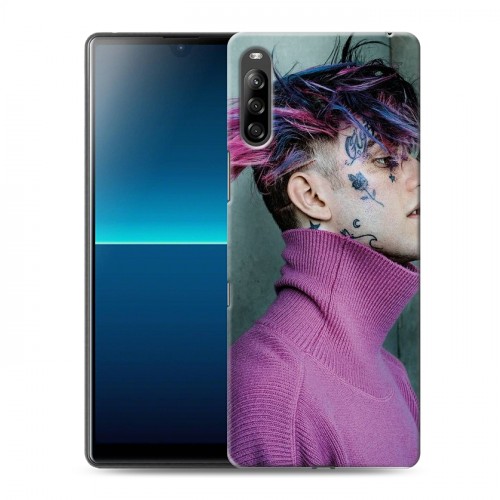 Дизайнерский силиконовый с усиленными углами чехол для Sony Xperia L4  Lil Peep