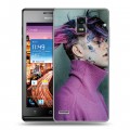 Дизайнерский пластиковый чехол для Huawei Ascend P1  Lil Peep