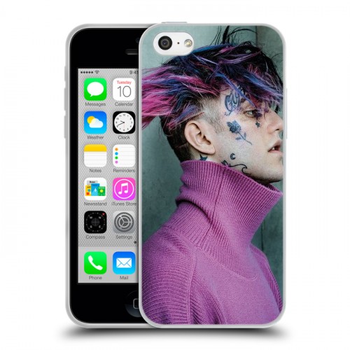 Дизайнерский пластиковый чехол для Iphone 5c  Lil Peep