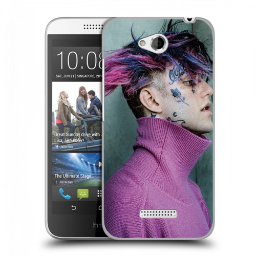 Дизайнерский пластиковый чехол для HTC Desire 616  Lil Peep