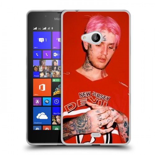 Дизайнерский пластиковый чехол для Microsoft Lumia 540  Lil Peep