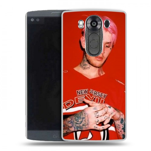 Дизайнерский пластиковый чехол для LG V10  Lil Peep