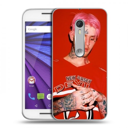 Дизайнерский пластиковый чехол для Lenovo Moto G  Lil Peep