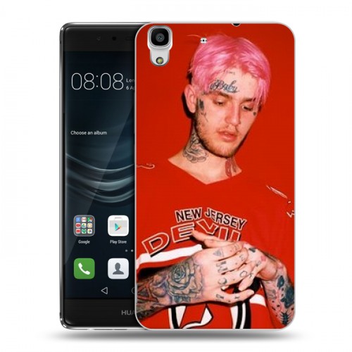 Дизайнерский пластиковый чехол для Huawei Y6II  Lil Peep