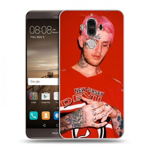 Дизайнерский пластиковый чехол для Huawei Mate 9  Lil Peep