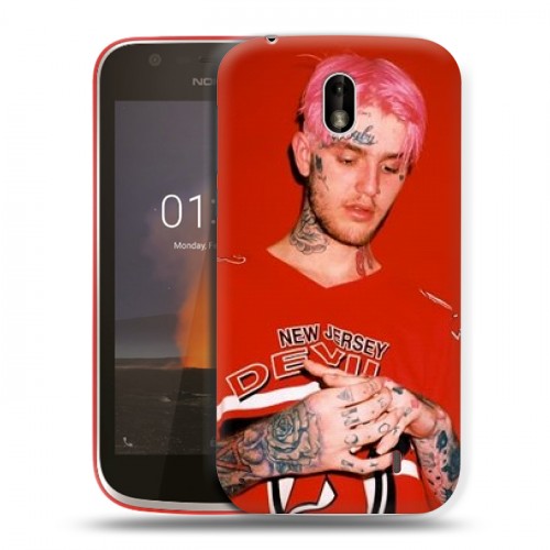 Дизайнерский пластиковый чехол для Nokia 1  Lil Peep