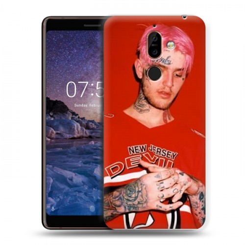 Дизайнерский пластиковый чехол для Nokia 7 Plus  Lil Peep