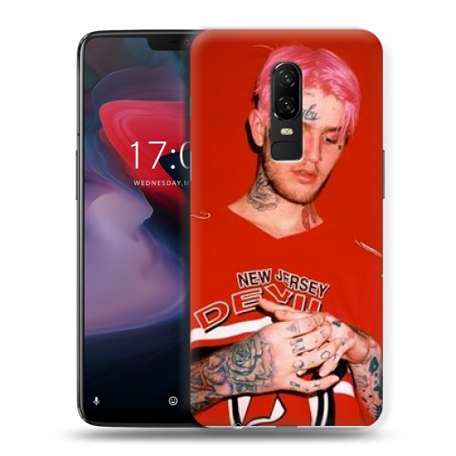 Дизайнерский пластиковый чехол для OnePlus 6  Lil Peep