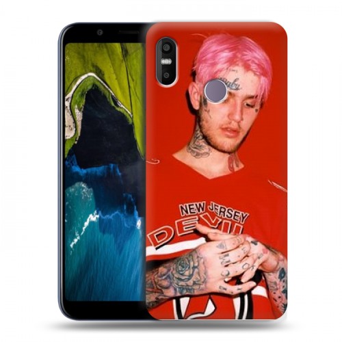 Дизайнерский пластиковый чехол для HTC U12 Life  Lil Peep