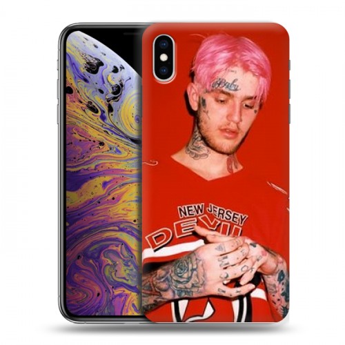 Дизайнерский силиконовый чехол для Iphone Xs Max  Lil Peep