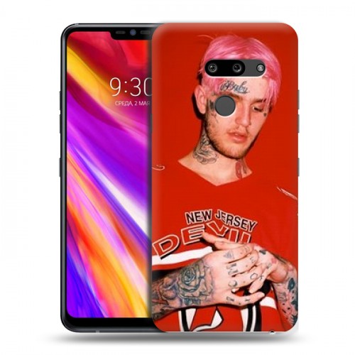 Дизайнерский пластиковый чехол для LG G8 ThinQ  Lil Peep