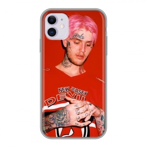 Дизайнерский силиконовый чехол для Iphone 11  Lil Peep