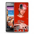 Дизайнерский пластиковый чехол для Huawei Ascend P1  Lil Peep