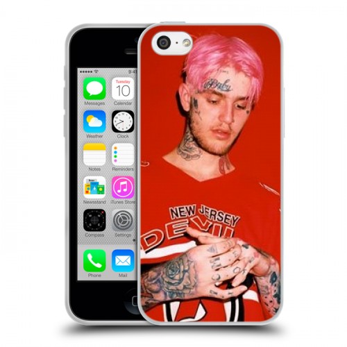 Дизайнерский пластиковый чехол для Iphone 5c  Lil Peep