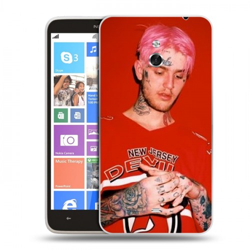 Дизайнерский пластиковый чехол для Nokia Lumia 1320  Lil Peep