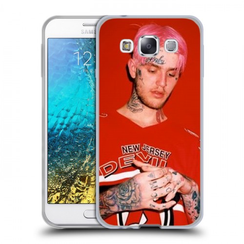 Дизайнерский пластиковый чехол для Samsung Galaxy E5  Lil Peep