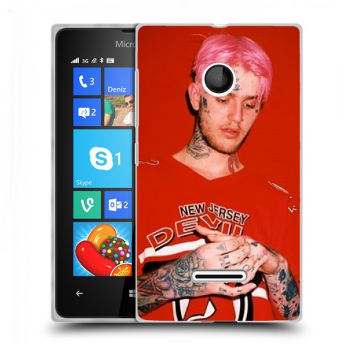 Дизайнерский пластиковый чехол для Microsoft Lumia 435  Lil Peep