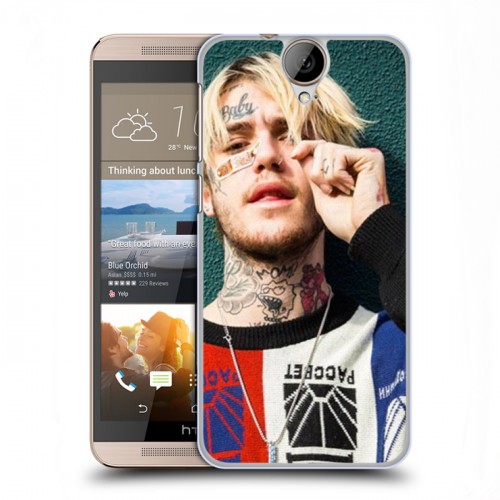 Дизайнерский пластиковый чехол для HTC One E9+  Lil Peep