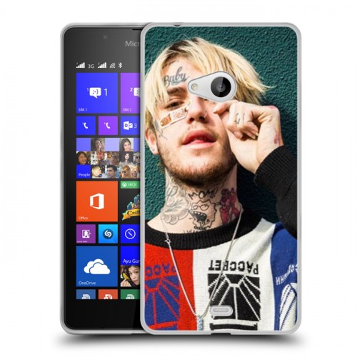 Дизайнерский пластиковый чехол для Microsoft Lumia 540  Lil Peep