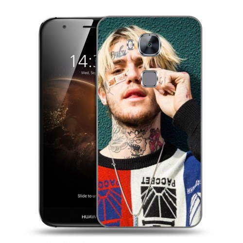 Дизайнерский пластиковый чехол для Huawei G8  Lil Peep