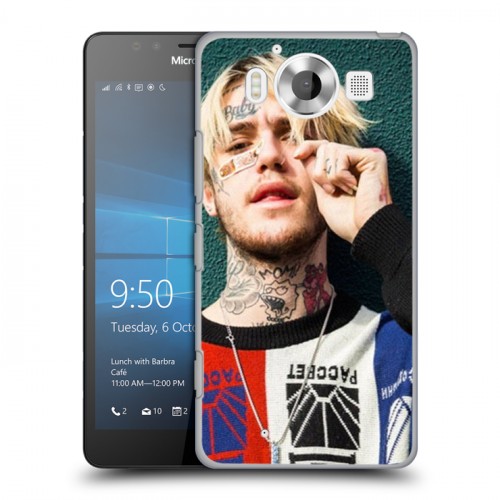 Дизайнерский пластиковый чехол для Microsoft Lumia 950  Lil Peep