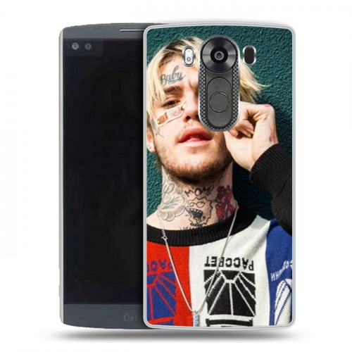 Дизайнерский пластиковый чехол для LG V10  Lil Peep