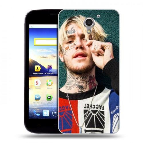 Дизайнерский пластиковый чехол для ZTE Blade A510  Lil Peep