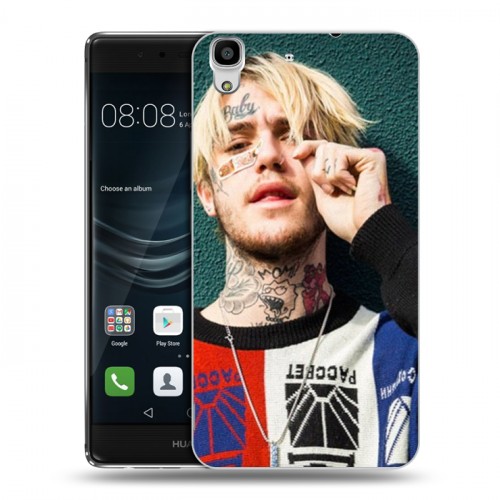 Дизайнерский пластиковый чехол для Huawei Y6II  Lil Peep