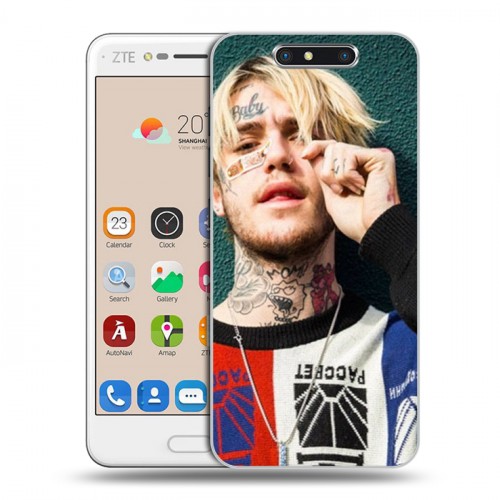 Дизайнерский пластиковый чехол для ZTE Blade V8  Lil Peep