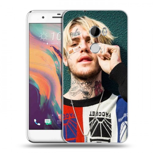 Дизайнерский пластиковый чехол для HTC One X10  Lil Peep